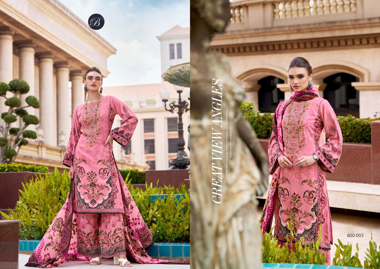  Dilshad Vol 3 Belliza Viscose Rayon Digital Printed Dress Material